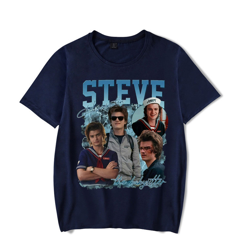 เสื้อยืด Stranger Things 4 Eddie Munson สไตล์โอเวอร์ไซซ์ พร้อมบริการ COD