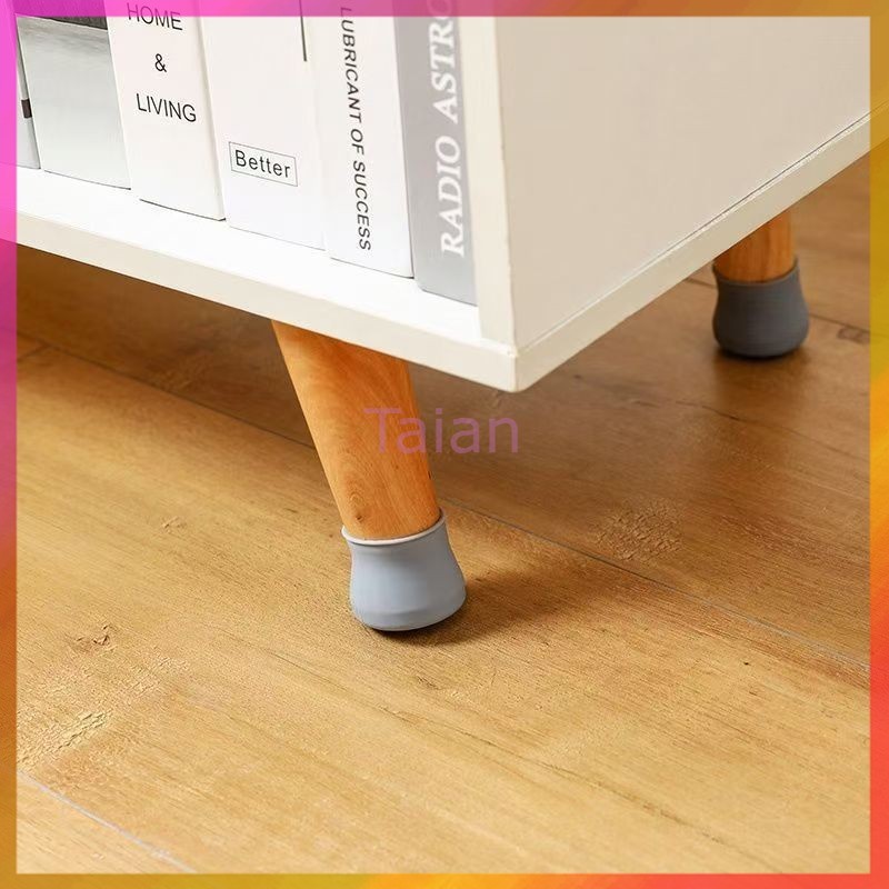 Taian ปลอกซิลิโคน สำหรับหุ้มขาโต๊ะ/เก้าอี้ ยางรองขาโต๊ะ ซิลิโคนสวมขาเก้าอี้ ป้องกันพื้นเสียหาย