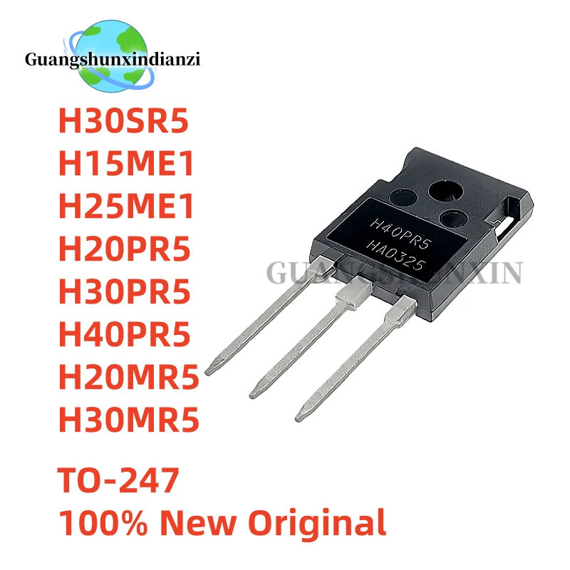 5PCS H30SR5 H15ME1 H25ME1 H20PR5 H30PR5 H40PR5 H20MR5 H30MR5 TO-247 Field Effect ทรานซิสเตอร์