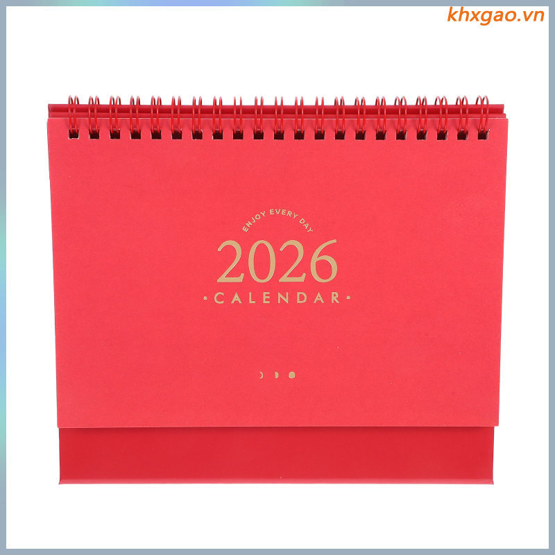 ปฏิทินตั้งโต๊ะมินิมอล: 2025.9-2026.12 ปฏิทินตั้งโต๊ะขนาดเล็กพร้อมผูกลวดคู่ - วางแผนรายเดือนสําหรับโร