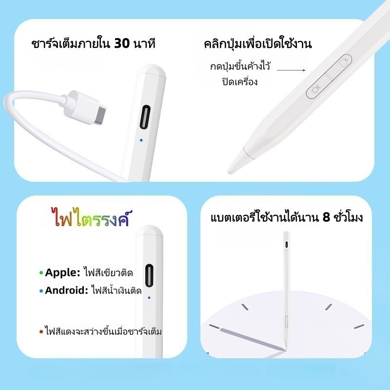【2026 รุ่นใหม่】ปากกาสไตลัส Universal Stylus Pen สําหรับ Android IOS Windows โทรศัพท์แท็บเล็ต - รูปที่ 4