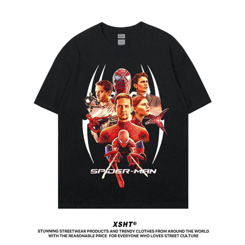 พร้อมส่ง เสื้อ Spider-Man (2002) Tobey Maguire Tee - Black (สีดำ) by XSHT