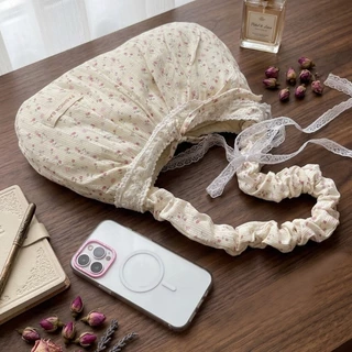 (มีส่งด่วน) ifashionbag(IF2594) กระเป๋าสะพายไหล่ผ้าคอตตอนลายดอกไม้ มี4ลาย