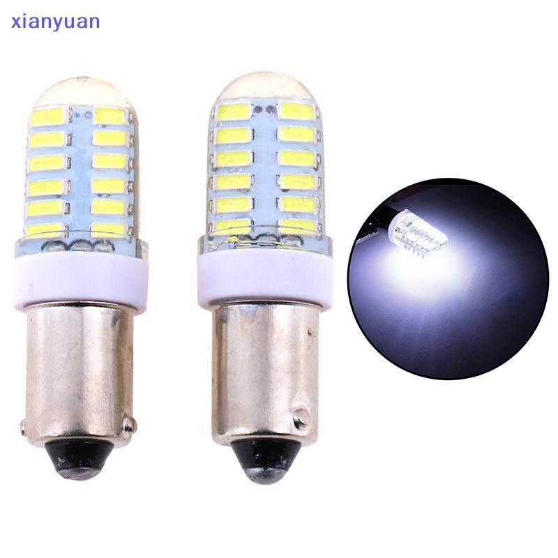 [xianyuan] 2X BA9S T11 T4W 3014 24smd 12v led หลอดไฟด้านข้างรถยนต์โคมไฟภายในสีขาว XY