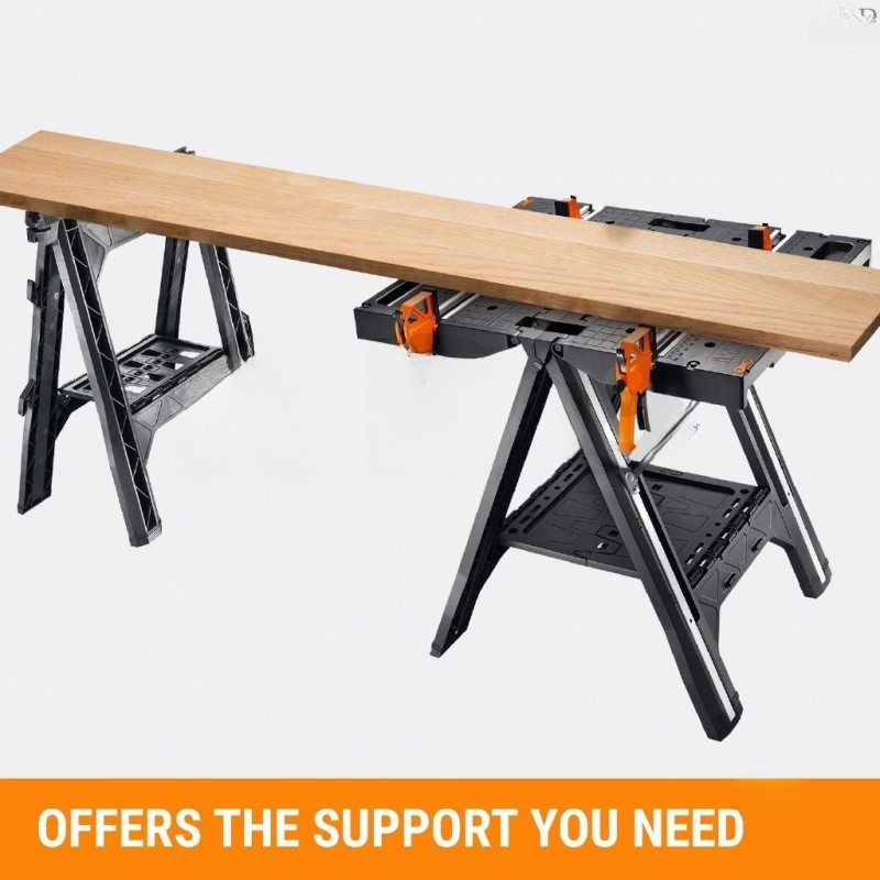โต๊ะทำงานอเนกประสงค์ WORX WX051 ลดราคาครั้งใหญ่ จำหน่ายตรงจากโรงงาน WORX  Multi Sawhorse Quick Clamp