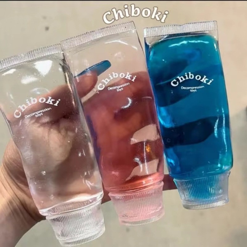 Chiboki สกุชชี่ยาสีฟัน Squishy ของเล่น ASMR Glitter Crystal Jelly Squeeze Fidget ของเล่น