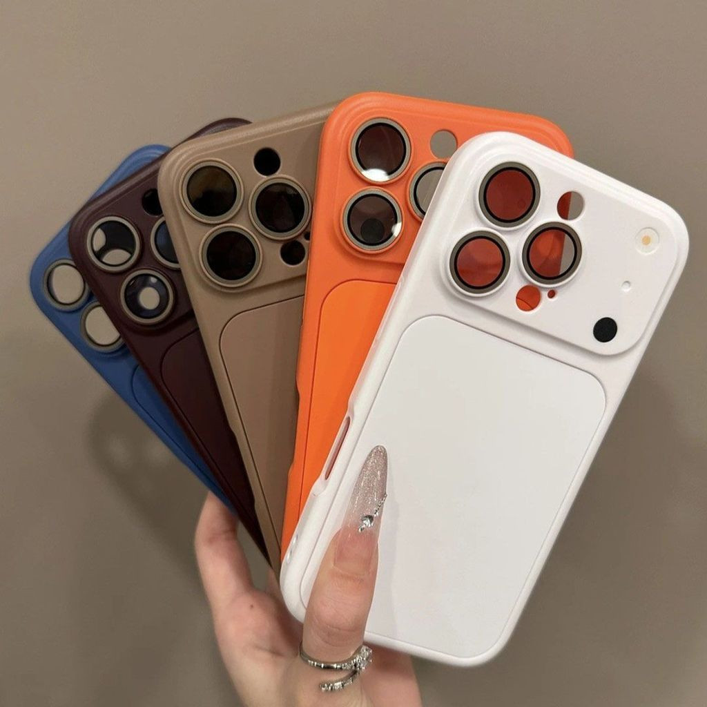 2 in 1 เคสไอโฟน 17 For iPhone 13 11 15 Pro Max เคส 16 12 14 Pro Max เคสไอโฟน15 air เคสโทรศัพท์  การปกป้องเลนส์