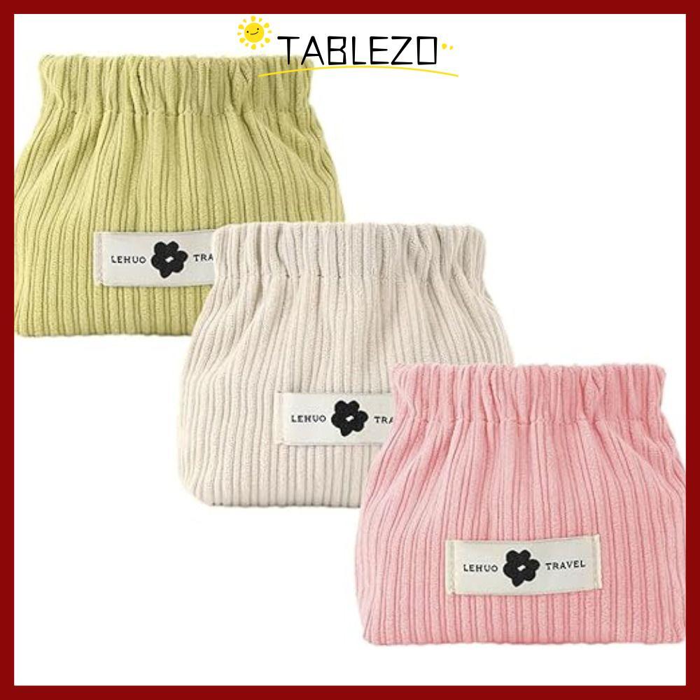 CODTABLEZO Shrrapnel Bag, Mini Corduroy Coin Purse, Soft Solid Color Cosmetic Bag Girl