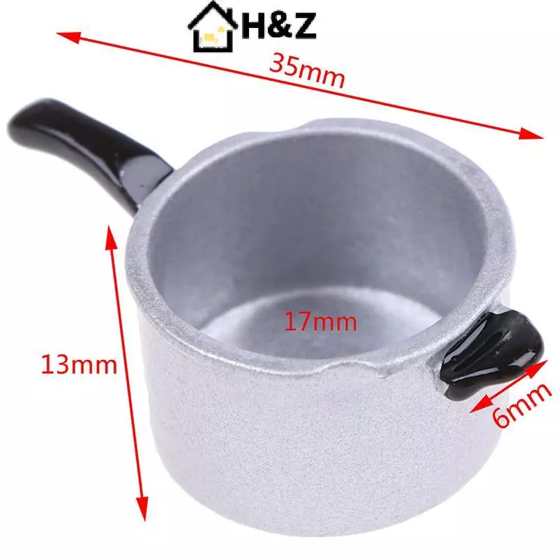 HZ หม้อความดัน อุปกรณ์ทำอาหาร สำหรับบ้านตุ๊กตา 1 12 Scale thumbnail 10