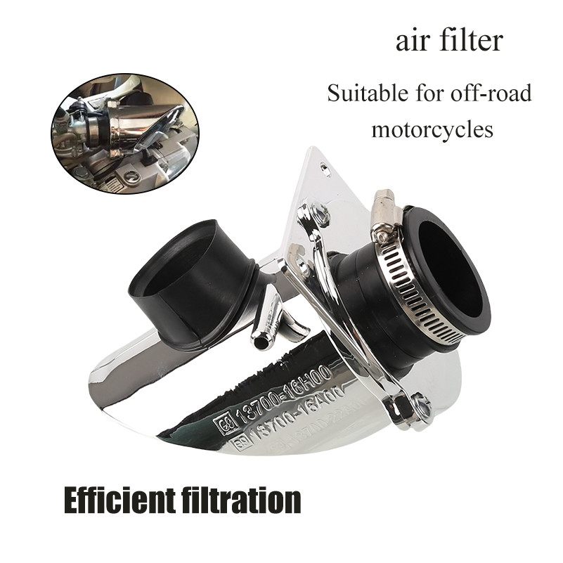 38 มม.Chrome Air Filter สําหรับ Honda Z50 Z50R Z50J Z50A จักรยาน Skyteam จักรยานรถจักรยานยนต์ Retro 