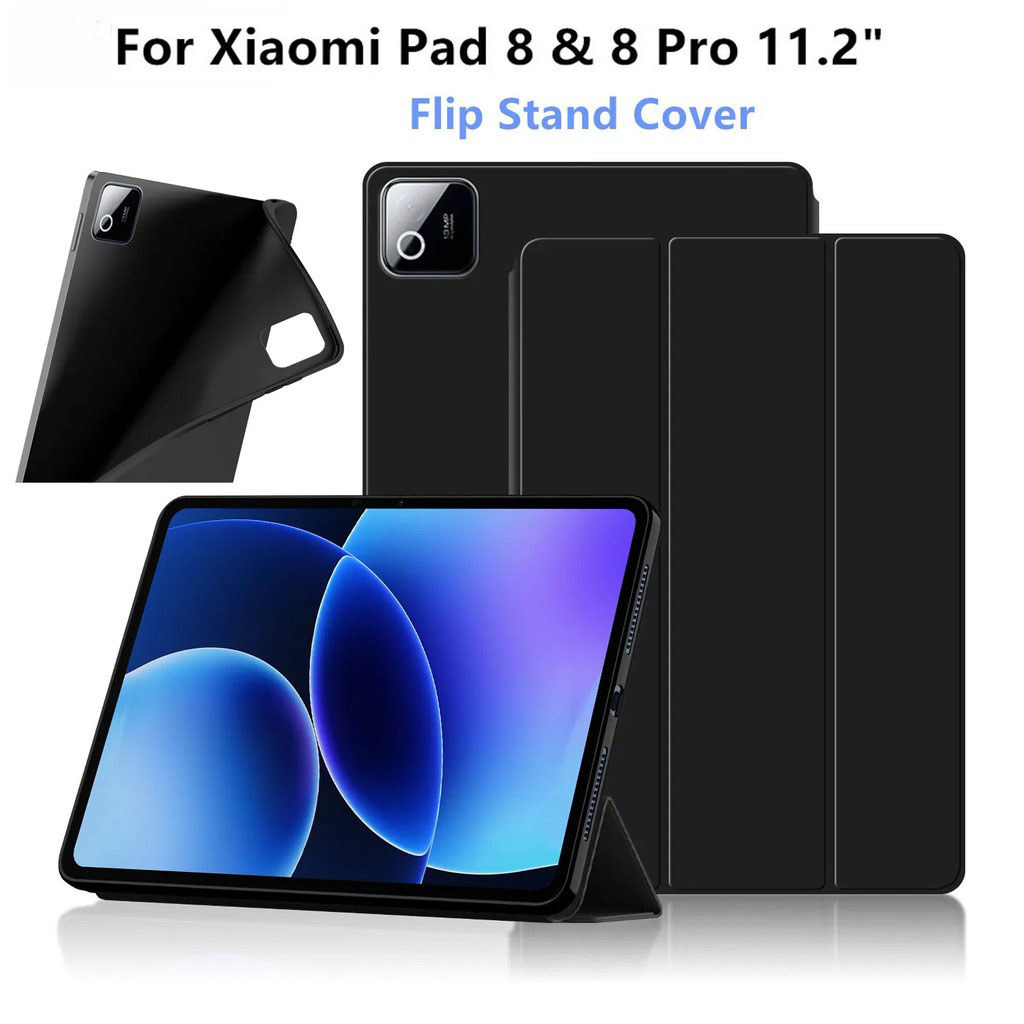 เคสป้องกัน For Xiaomi Pad 8 7 6 5 Pro 2025 11.2นิ้ว เคสพร้อมรางปากกา For Mi Pad8/8Pro/Pad7/Pad6 Pro Pad8Pro ตรงรุ่น 050