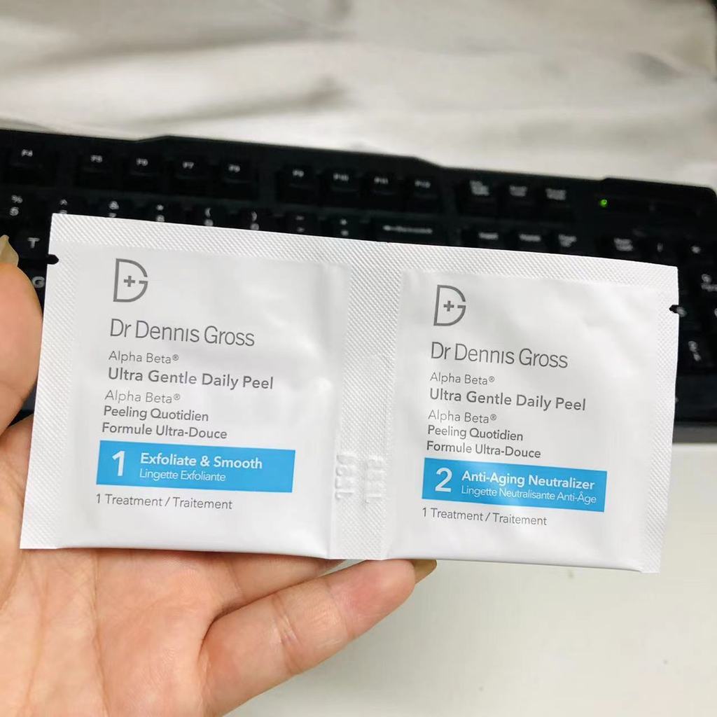 Dr Dennis Gross Dr Dennis Fruit Acid Peeling Cotton Pads Blue Gentle Version Sensitive Skin Acne Ski