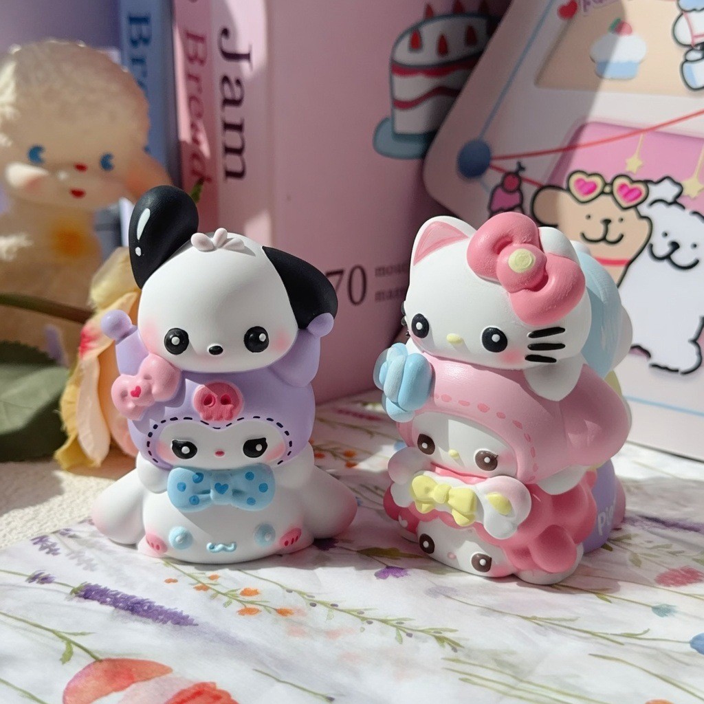 Sanrio Labu Budile Aromatherapy พลาสเตอร์ตุ๊กตาสีขาวตัวอ่อนทําด้วยมืองานฝีมือ DIY KT รูปแมว AC519 #.