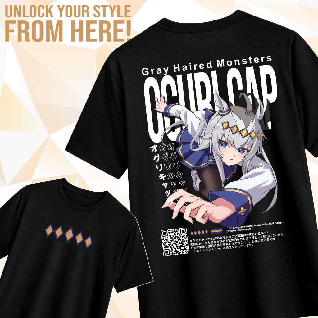 เสื้อยืด oversized Oguri Cap Uma Musume
