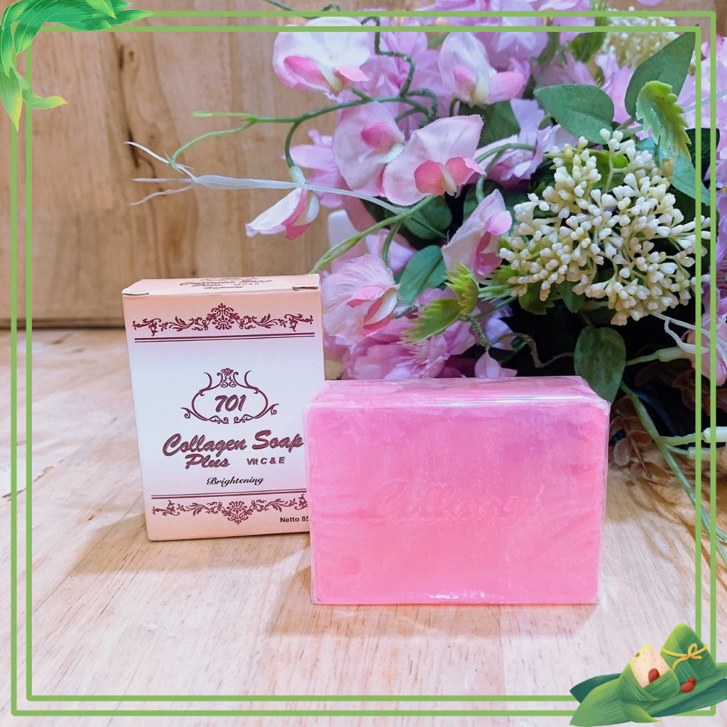 สบู่คอลลาเจน 701 Cllagen Plus Vit E S สบู่ทำความสะอาดหน้า ขนาด 85g
