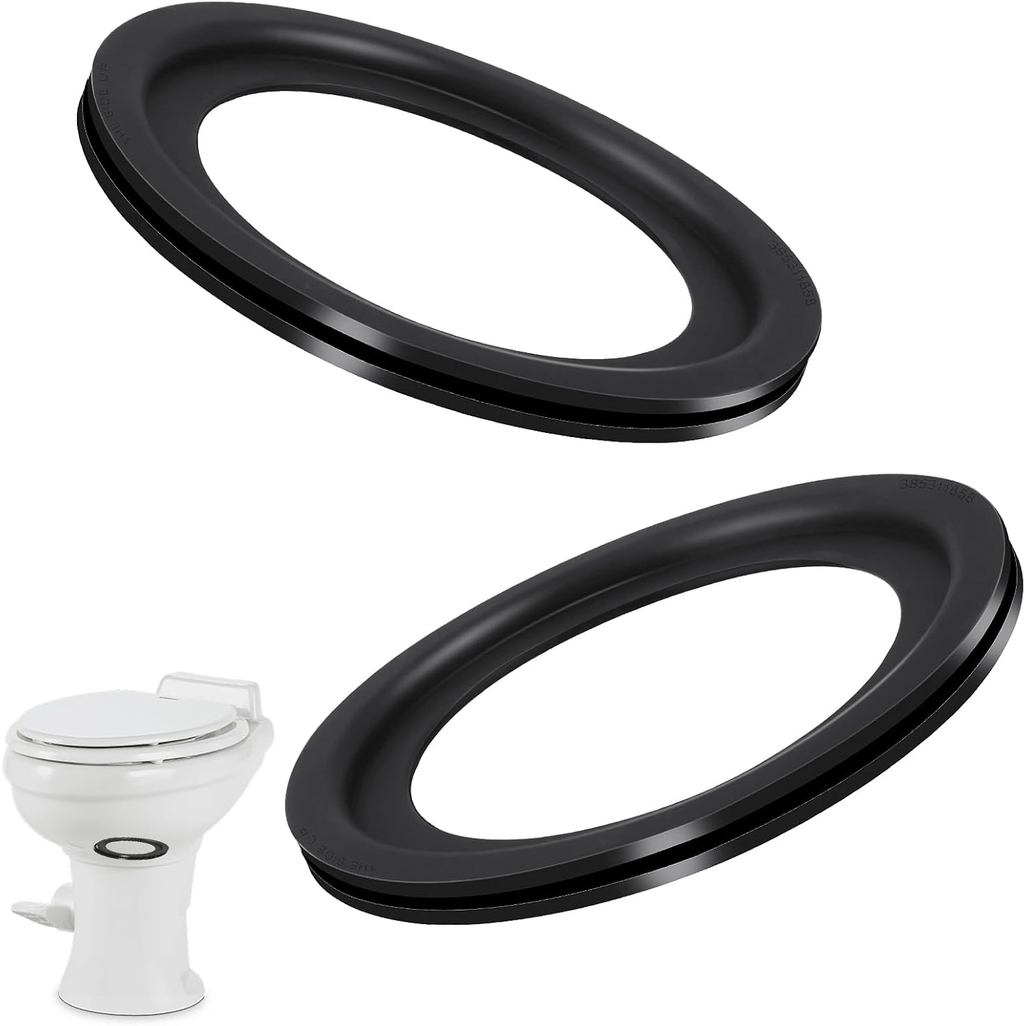 FlyCoco 2 Pack RV Toilet Seal, RV Toilet Flush Seal ปะเก็นสําหรับ Dometic 300 310 320, แทนที่ส่วน 38