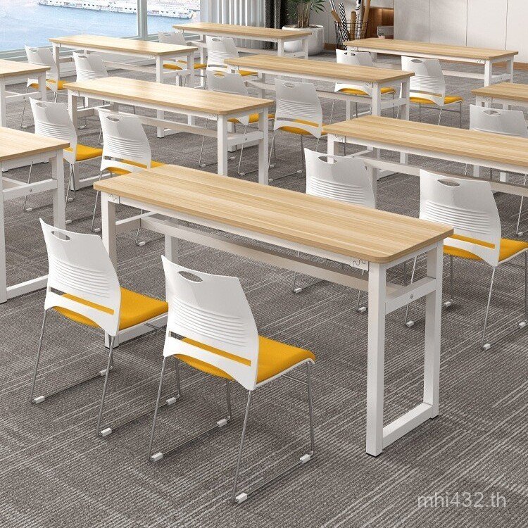 สถาบัน w Stitchable Simple Education Long Table Office Training Table Chair Set Double & School Trai