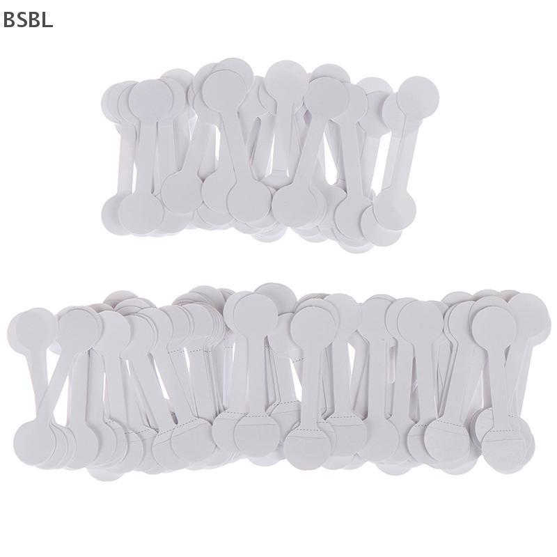 BSBL 50/100 ชิ้นรอบ nk ราคาแท็กสร้อยคอแหวนป้ายเครื่องประดับสติกเกอร์กระดาษ BL