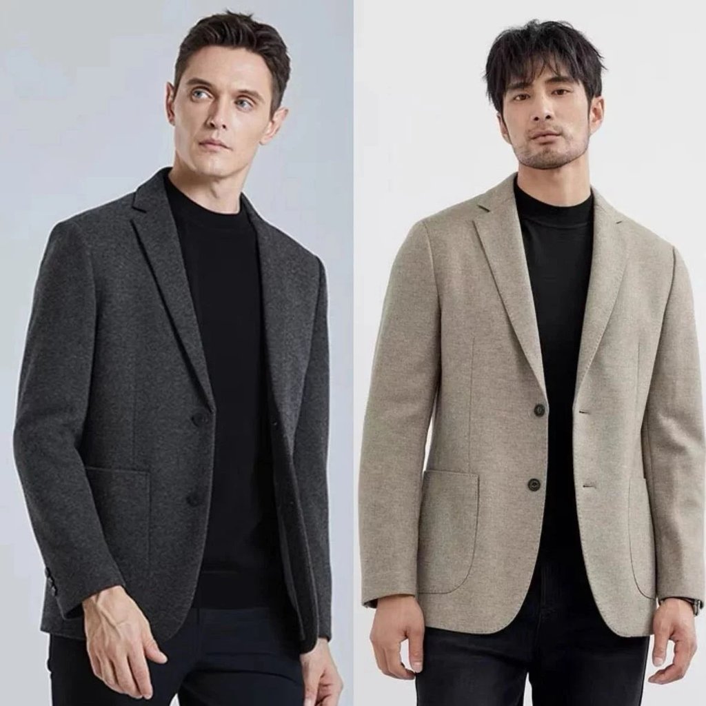 [ข้อเสนอพิเศษ] EZegn */EZ Family Trading Channel Order!ผ้าผสมขนสัตว์คุณภาพสูง 68% ผู้ชายหรูหราสองด้า