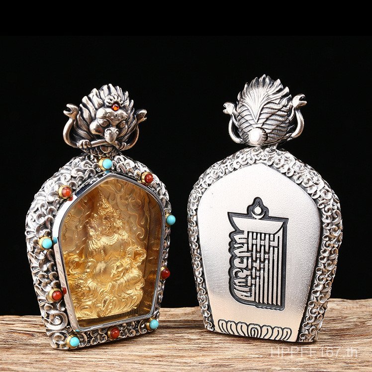 ยี่ห้อแปดหน้า S925 เงิน Benming Buddha Dapeng Bird สร้อยคอผู้ชายปีนี้จี้ Dafo AOW5