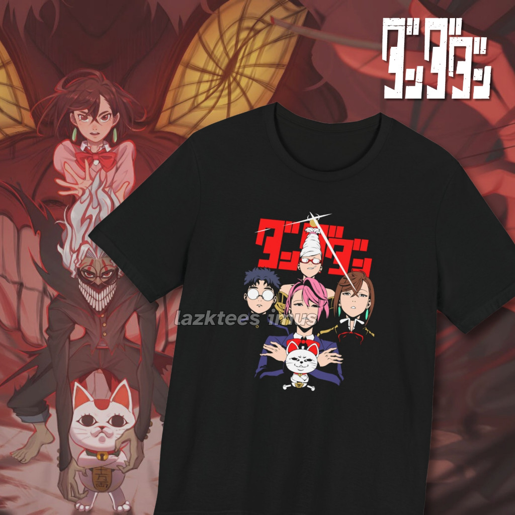 LAZKTEES Dandadan Okarun Turbo Granny เสื้ออะนิเมะ Tshirt สําหรับผู้ชายผู้หญิงผ้าฝ้าย