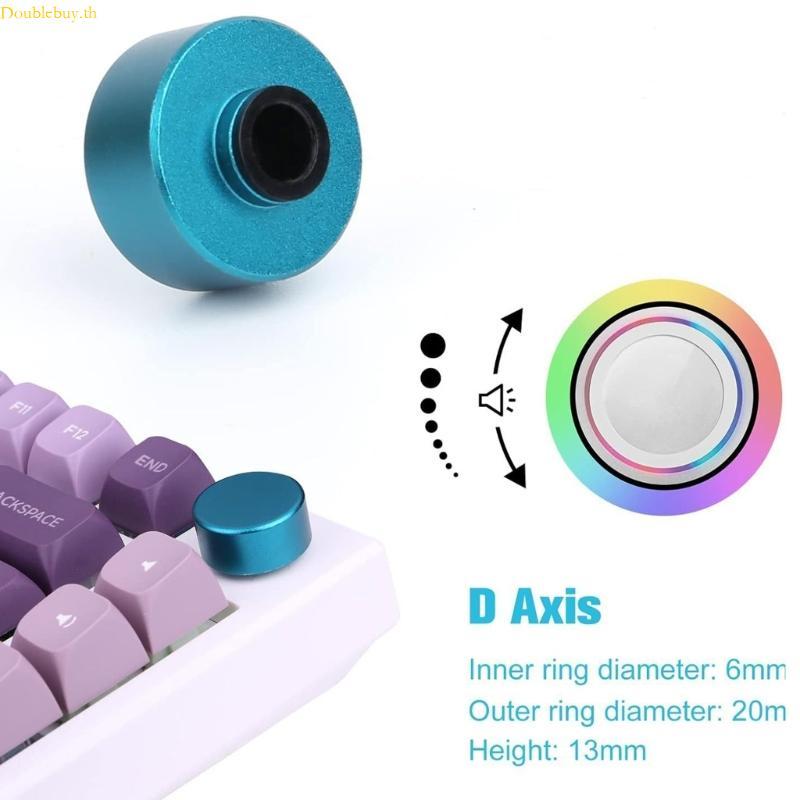 Doublebuy ลูกบิดโลหะทรงกลมสําหรับคีย์บอร์ดเชิงกลสําหรับ F75 IK75 ปุ่มคีย์บอร์ด 1PC