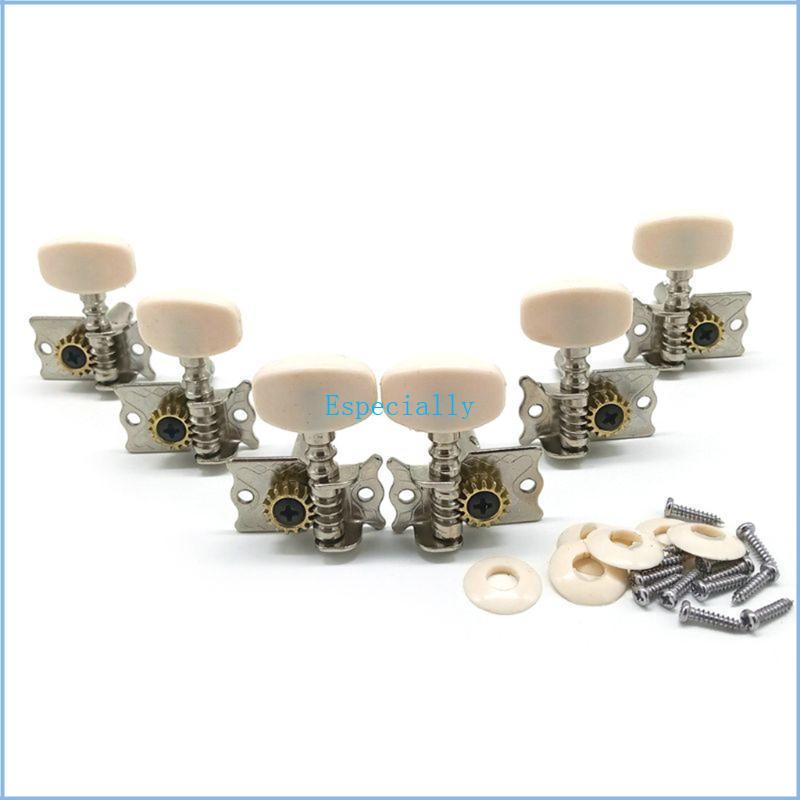 ESP เครื่องกีต้าร์โปร่งสําหรับหัวจูนเนอร์ Silver Pearled Guitar Tuning Mechanical P
