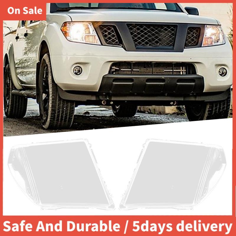 รถขวาไฟหน้า Shell โคมไฟเลนส์โปร่งใสฝาครอบไฟหน้าสําหรับ Navara D40 2005-2015 อุปกรณ์เสริม
