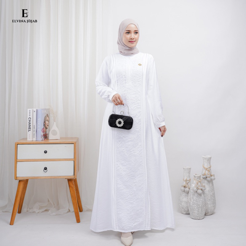 KAMILA DRESS GAMIS WHITE CLEAN CAN BE ใช้แล้วสําหรับ UMRAH และ HAJJ
