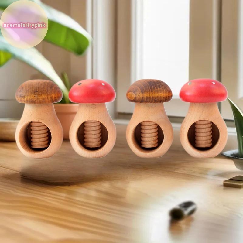 ONEPINK Nutcracker เห็ดรูปเครื่องมือห้องครัวมัลติฟังก์ชั่นสําหรับการแตกร้าวง่ายแหนบอ่อนนุชแบบปรับได้