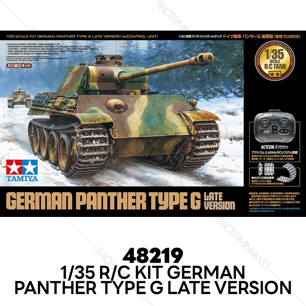 TAMIYA 48219 1/35 R/C German Panther Type G Late Version (w/Control Unit)