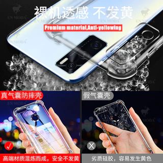 สําหรับ Vivo V20 SE V2022 V2023 ซิลิโคนเหลวใสยืดหยุ่นกึ่งโปร่งใส Anti-Yellowing ฝาหลัง 4 มุมกรณีเยลลี่