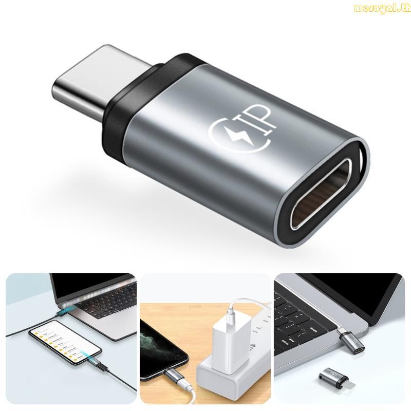 Type C to Charges Adapter Fast Charging Adapter Aluminum for Travel Use