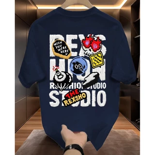 YOU-T🐆เสื้อแฟชั่น ใส่สบาย เสื้อยืดแขนสั้น ลาย เสื้อ"REXS HION" ผ้านิ่ม OVERSIZE แฟชั่น ผ้าฝ้าย 100% สไตล์เกาหลี