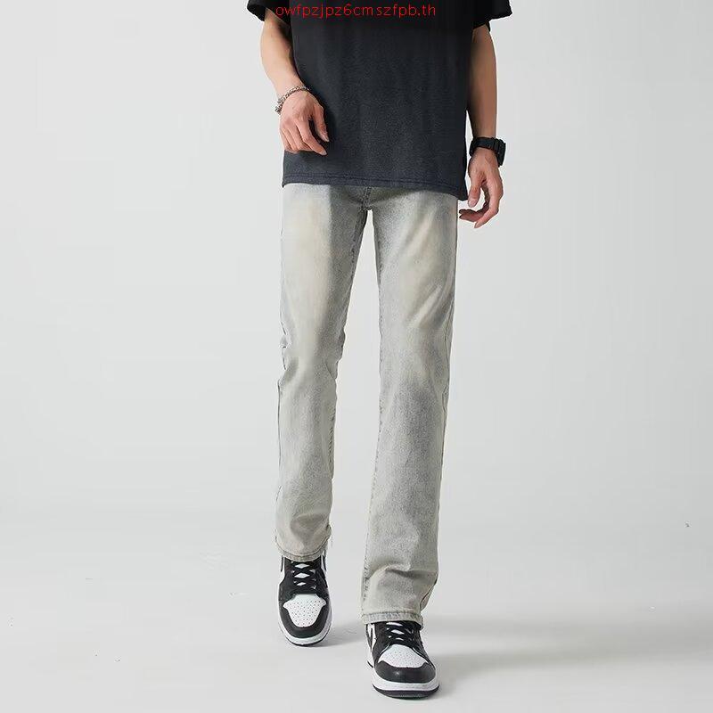 Mc JEANS กางเกงยีนส์ผู้ชาย กางเกงยีนส์ แม็ค แท้ ผู้ชาย กางเกงยีนส์ขายาว ขาตรง สีดำ ทรงสวย ใส่สบาย รุ