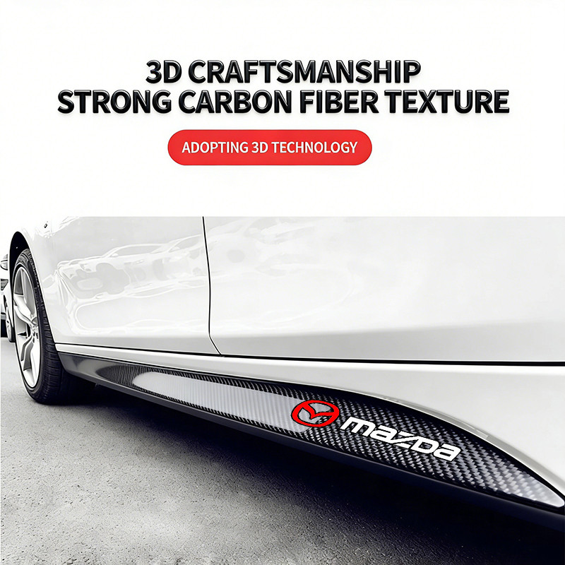 2 ชิ้นด้านข้างกระโปรง Sill Stripe Body Decals สติกเกอร์สําหรับ Mazda 2 3 6 323 CX3 CX4 CX5 CX8 CX30 BT50 ราคา ถูกที่สุด ดีลบีเคเค แกลเลอรีภาพที่ 5