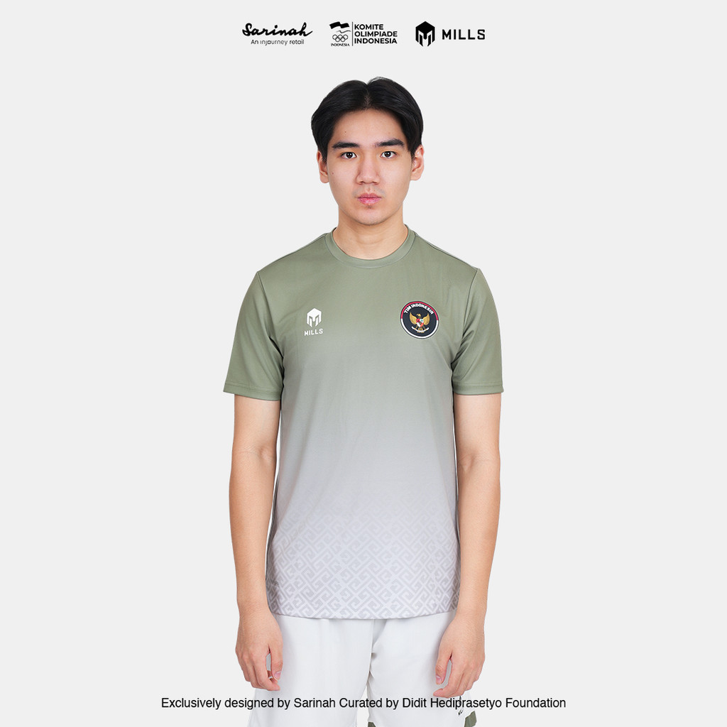 MILLS TEAM INDONESIA SEA GAMES TRAINING JERSEY สีเขียว 00100799 50SGM