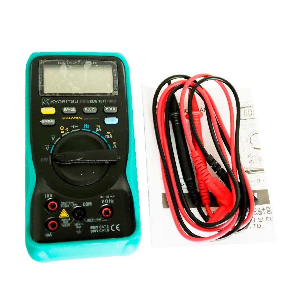 มัลติมิเตอร์แบบดิจิตอล Kyoritsu 1012 ใหม่ของแท้พร้อมเครื่องวัดกระแสไฟฟ้าแรงดันไฟฟ้า True RMS AC/DC K