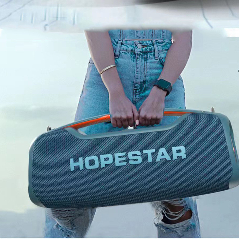 HOPESTAR-A60 ลําโพงบลูทูธไร้สายกําลังสูง 100W ระดับเสียงสูงกลางแจ้งแบบพกพาสายรัดกันน้ําแบบพกพา F
