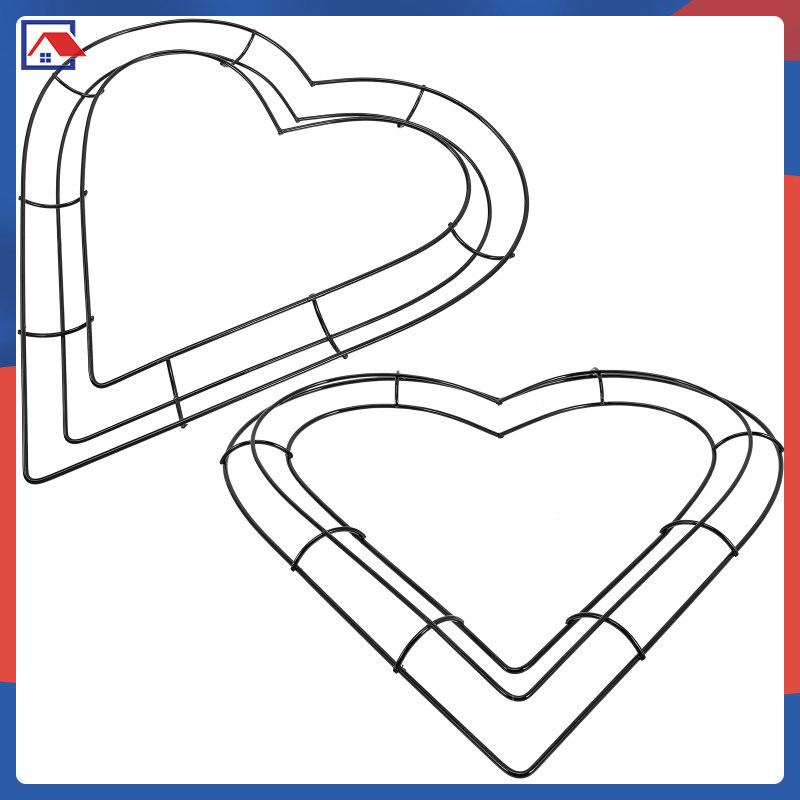 2 ชิ้นสีดํารูปร่างพวงหรีดกรอบดอกไม้ Garland Craft erkenai