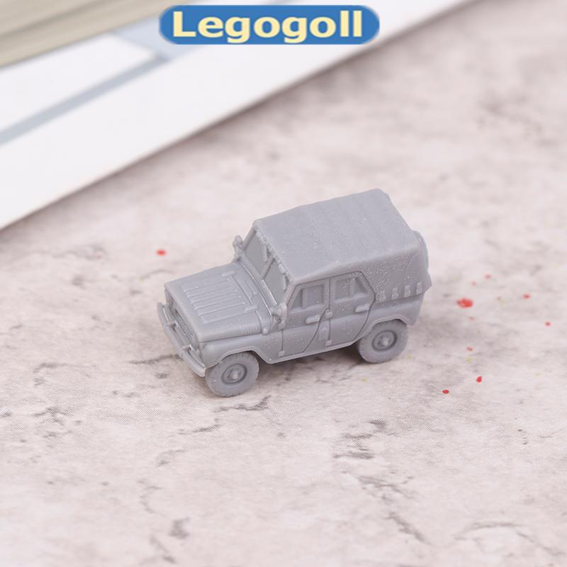 Legogoll 1 PCS 1/144 Scale UAZ-469 4x4 High Utility สีเทารุ่นรถชุด 3D การพิมพ์ Scale รุ่น Jeep รุ่นใ
