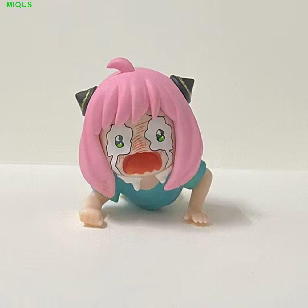 MIQUS Spy Family Anya Action Figure, PVC Spy Family Anime Spy X Family Figure, Collection ของเล่น An