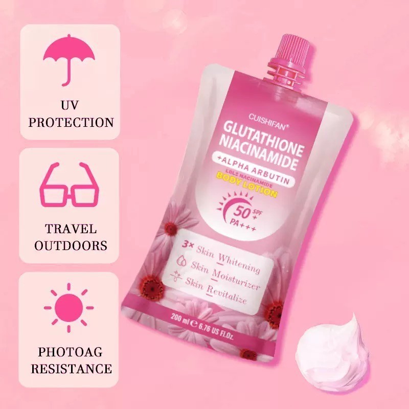 โลชั่นทาผิว กลูต้าไธโอน ไนอาซินาไมด์ บอดี้โลชั่น บำรุงผิวล้ำลึก ปรับผิวให้เรียบเนียน ช่วยให้ผิว Bright - รูปที่ 4