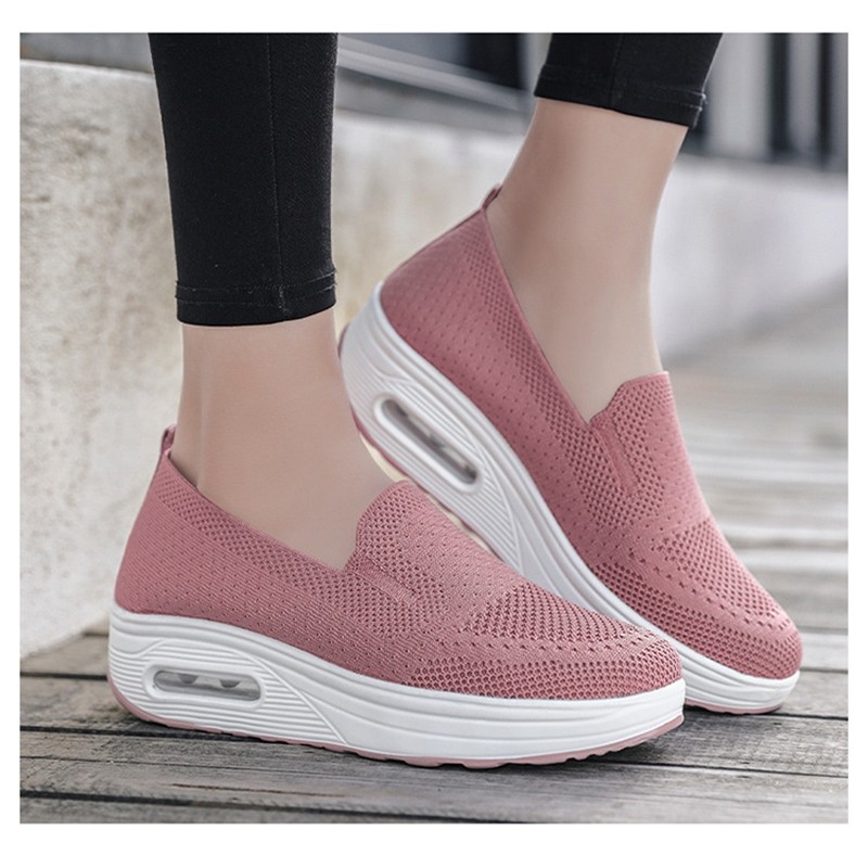 JA1 Womens Trending Slip on Shoes - Shock Absorbing with Air Cushion Mules and Breathable Lift Shoes