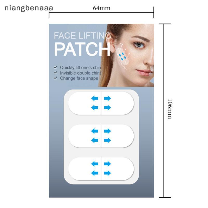 (niangbenaaa) 12 ชิ้น/3 แผ่นกันน้ํา V Face แต่งหน้าเทปกาวที่มองไม่เห็น Breathable Lift Face สติกเกอร์ยกกระชับคางใหม่ - รูปที่ 6
