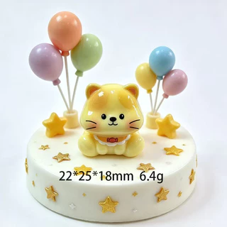 10ชิ้นน่ารักนั่งแมวสีที่แตกต่างกัน3ง เรซิ่นเสน่ห์สําหรับ งIY(9-348)