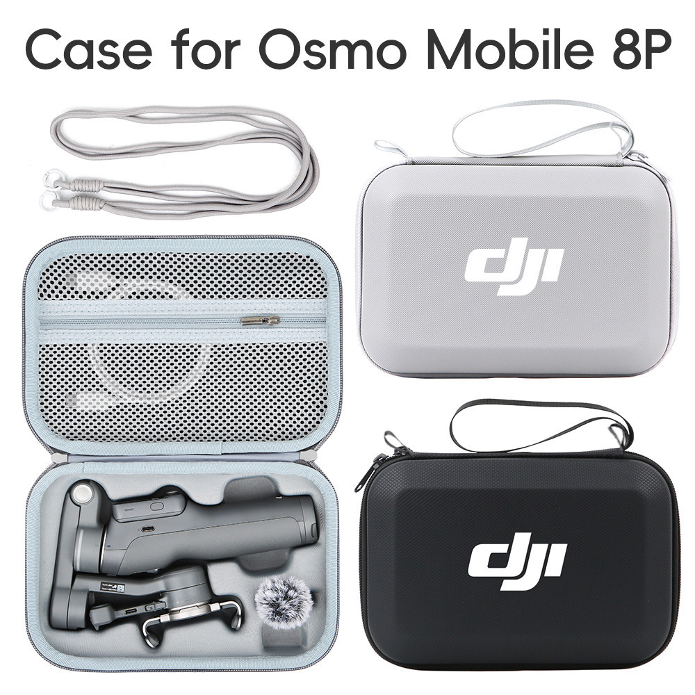 เหมาะสําหรับกระเป๋าเก็บ DJI Osmo Mobile 8P แบบพกพารอบด้านชุดถุงเก็บเปลือกแข็ง