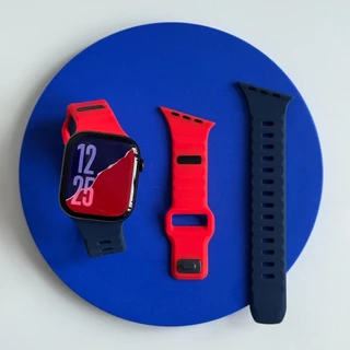 สายซิลิโคนกีฬาสําหรับ Apple Watch Ultra 49/40/41/44/45/46 มม. Series 11/10/9/8/7/6/5/SE