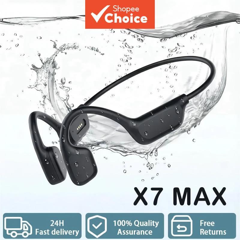 หูฟัง X7Max Bone Conduction ว่ายน้ํา กันน้ํา IPX8 หน่วยความจํา 32GB ในตัว ชุดหูฟังกีฬาสแตนด์บายยาว โทร HD ชุดหูฟัง TWS