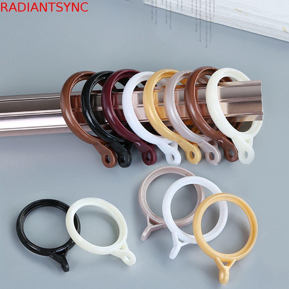 RADIANTSYNC ผ้าม่านอุปกรณ์เสริม Strong Mute พลาสติกหรูหราทนต่อการสึกหรอขนาดใหญ่โรมัน Rod คลิปตะขอ